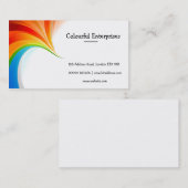 Regenbogen-Strudel-Visitenkarte Visitenkarte (Vorne/Hinten)