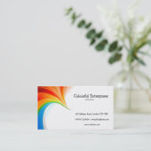 Regenbogen-Strudel-Visitenkarte Visitenkarte (Stehend Vorderseite)