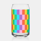 Regenbogen-Stufen Blockmuster kann Glas (Vorderseite)