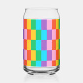 Regenbogen-Stufen Blockmuster kann Glas (Rückseite)