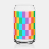 Regenbogen-Stufen Blockmuster kann Glas (Links)