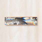 Regenbogen-Sturmtür-Zeichen Türschild (Vorderseite )