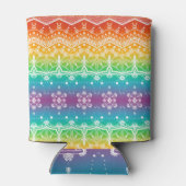 Regenbogen Südwestmuster von Megaflora Dosenkühler (Rückseite)