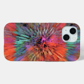 Regenbogen-Supernova-Fraktal-Kunst Case-Mate iPhone Hülle (Rückseite (Horizontal))
