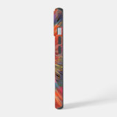 Regenbogen-Supernova-Fraktal-Kunst iPhone 15 Hülle (Linke Seite)