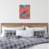 Regenbogen-Supernova-Fraktal-Kunst Leinwanddruck (Insitu (Schlafzimmer))
