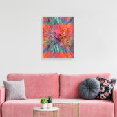 Regenbogen-Supernova-Fraktal-Kunst Leinwanddruck (Insitu (Wohnzimmer))