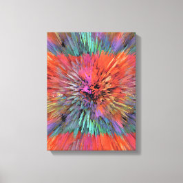 Regenbogen-Supernova-Fraktal-Kunst Leinwanddruck