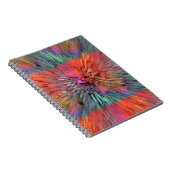 Regenbogen-Supernova-Fraktal-Kunst Notizblock (Rechte Seite)