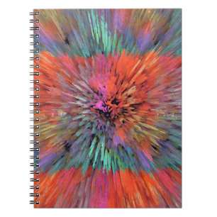 Regenbogen-Supernova-Fraktal-Kunst Notizblock