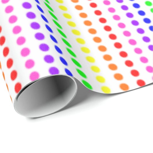 Regenbogen-Süßigkeit Geschenkpapier (Rolleneckpunkt)