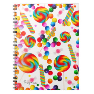 Regenbogen Süßigkeiten Benutzerdefiniertes Candyla Notizblock