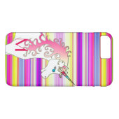 Regenbogen-Süßigkeitgestreifter personalisierter Case-Mate iPhone Hülle (Rückseite (Horizontal))