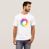 Regenbogen Swirl1 T-Shirt (Vorne ganz)
