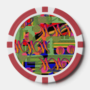 Regenbogen-Symbole Pokerchips