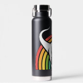 Regenbogen-T-Rex Trinkflasche (Vorne)