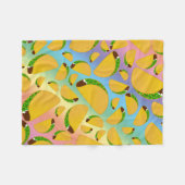 Regenbogen Tacos Fleecedecke (Vorderseite (Horizontal))