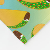 Regenbogen Tacos Fleecedecke (Ecke)