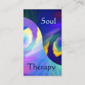 Regenbogen Taijitu Yin Yang Visitenkarte (Rückseite)