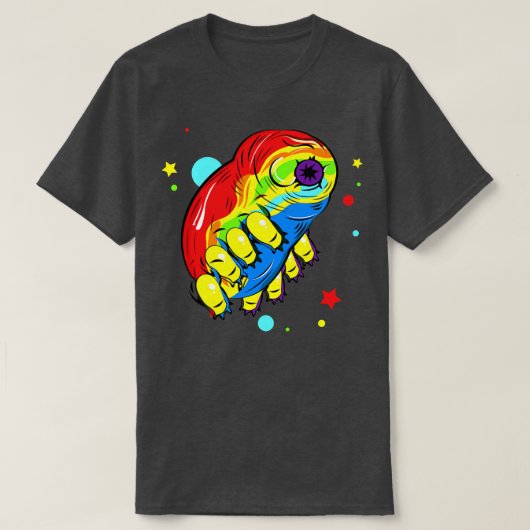 Regenbogen Tardigrade T-Shirt (Design vorne)
