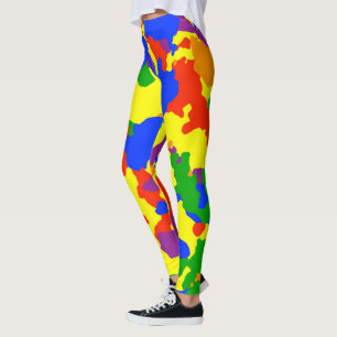 Regenbogen-Tarnung Tarnung Leggings