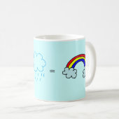 Regenbogen-Tasse Kaffeetasse (VorderseiteRechts)