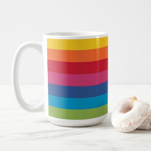 Regenbogen-Tasse Kaffeetasse (Mit Donut)