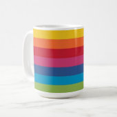 Regenbogen-Tasse Kaffeetasse (Vorderseite Links)