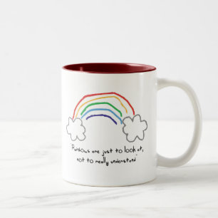 Regenbogen-Tasse Zweifarbige Tasse