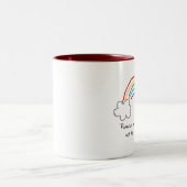 Regenbogen-Tasse Zweifarbige Tasse (Mittel)
