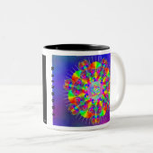 Regenbogen-Tasse Zweifarbige Tasse (VorderseiteRechts)