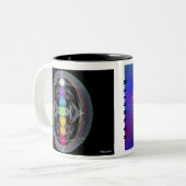 Regenbogen-Tasse Zweifarbige Tasse (Vorderseite Links)