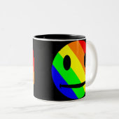 Regenbogen-Tasse Zweifarbige Tasse (VorderseiteRechts)