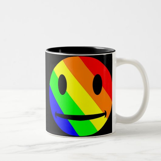 Regenbogen-Tasse Zweifarbige Tasse (Rechts)
