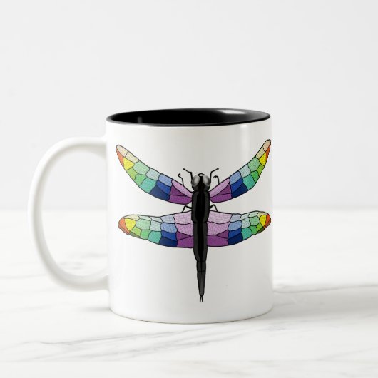 Regenbogen-Tasse Zweifarbige Tasse (Links)