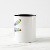 Regenbogen-Tasse Zweifarbige Tasse (Mittel)