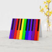 Regenbogen-Tastatur Karte (Gelbe Blume)