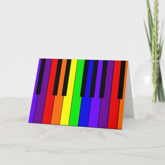 Regenbogen-Tastatur Karte (Vorderseite)