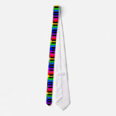 Regenbogen-Tastatur-Krawatte Krawatte (Rückseite)