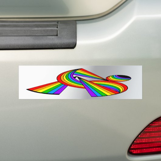 Regenbogen # Tätowierung 2 Autoaufkleber (Auf Auto)