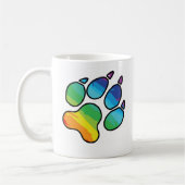Regenbogen-Tatzen-Tasse Kaffeetasse (Links)