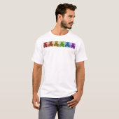 Regenbogen-Teddybären T-Shirt (Vorne ganz)