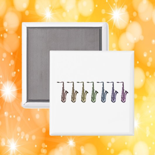 Regenbogen Tenorsaxophon Formation  Magnet