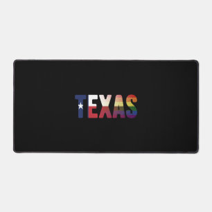 Regenbogen Texas-Flagge Design für stolze LGBT-Tex Schreibtischunterlage