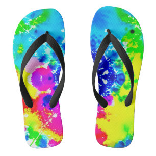 Regenbogen-Tie-Dye-Flipp-Flops Badesandalen