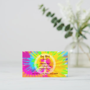 Regenbogen-Tie-Dye-Hippie Visitenkarte