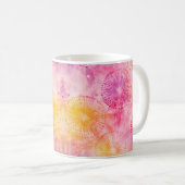 Regenbogen-Tie-Dye-Kunst Kaffeetasse (VorderseiteRechts)