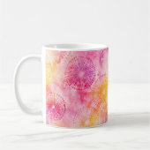 Regenbogen-Tie-Dye-Kunst Kaffeetasse (Links)