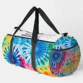 Regenbogen-Tie-Dye-Monogramm-Personalisierung Duffle Bag (Rechte Ecke)