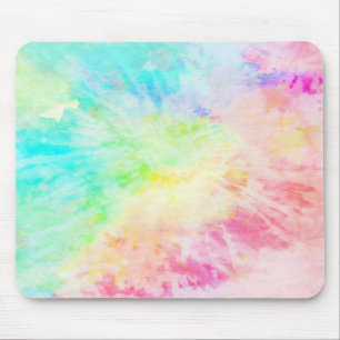 Regenbogen-Tie-Dye Mousepad